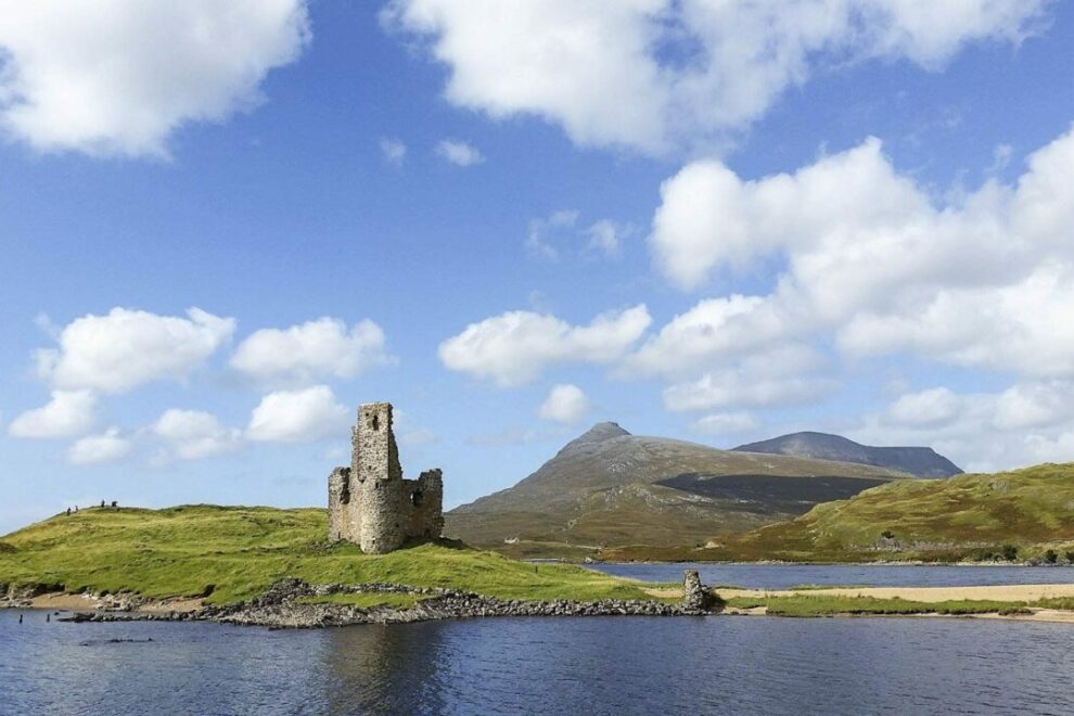 Ardvreck Castle, one of the landmarks on the NC500.