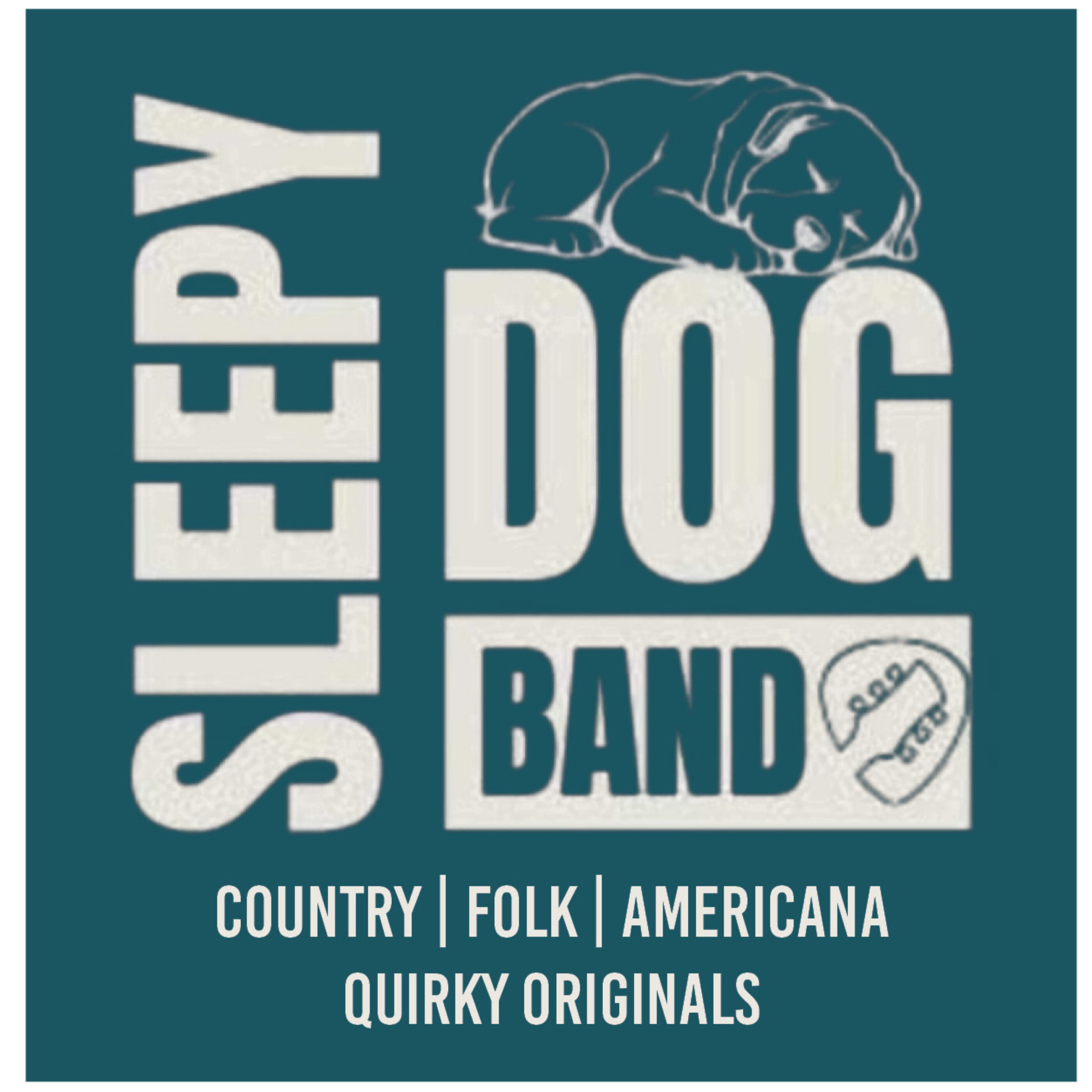 Sleepy dog band logo